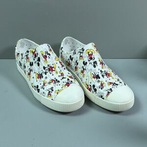 Native x Disney Mickey Mouse Shoes Jefferson Slip-On Kids J3 Womens Sz 5 White